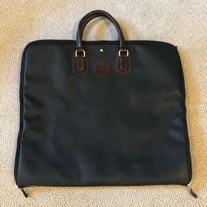 Mulholland Leather Garment Bag.  NWT